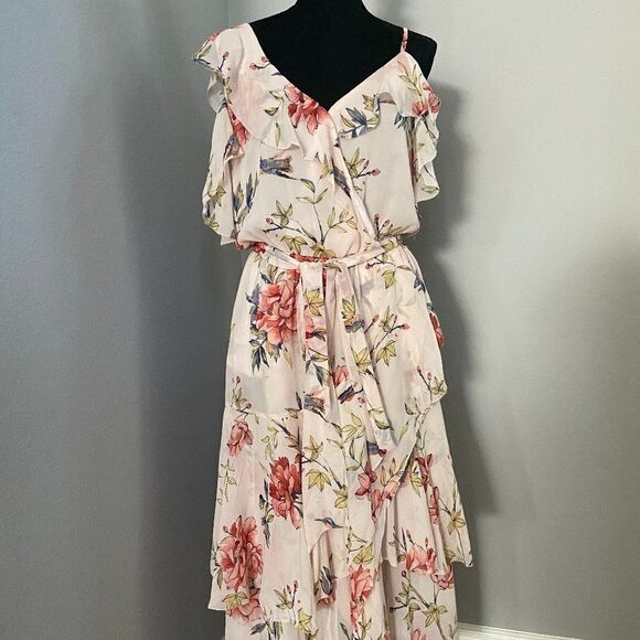 JOIE SILK FLORAL MAXI DRESS - Picture 4 of 10